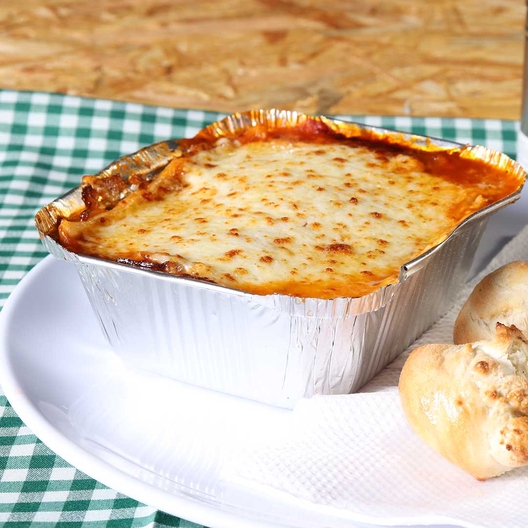 Lasaña pollo con champiñones